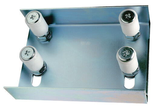 SOPORTE REGULABLE PARA CUATRO POLEAS RODILLOS GUIA NYLON 