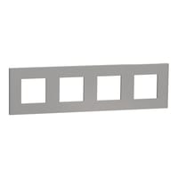 MARCO CUADRUPLE UNICA DECO ALUMINIO - 1