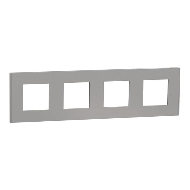 MARCO CUADRUPLE UNICA DECO ALUMINIO - 1