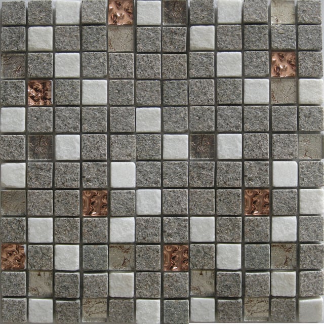 MOSAICO PIEDRA NATURAL 30X30 CM. URAL ROSA