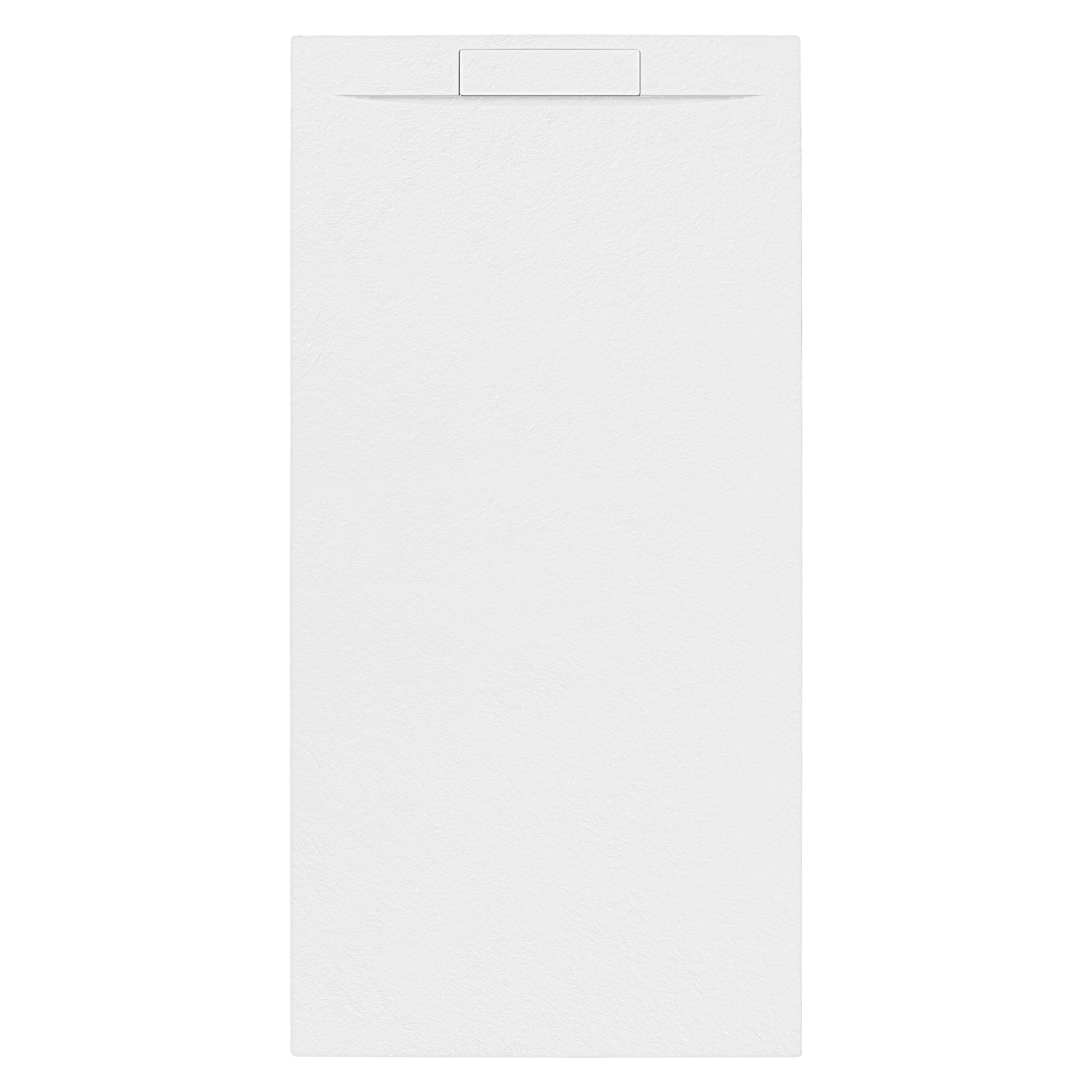 PLATO DE DUCHA RESINA VALVULA OCULTA RECTANGULAR BLANCO 70X140x3CM - 3