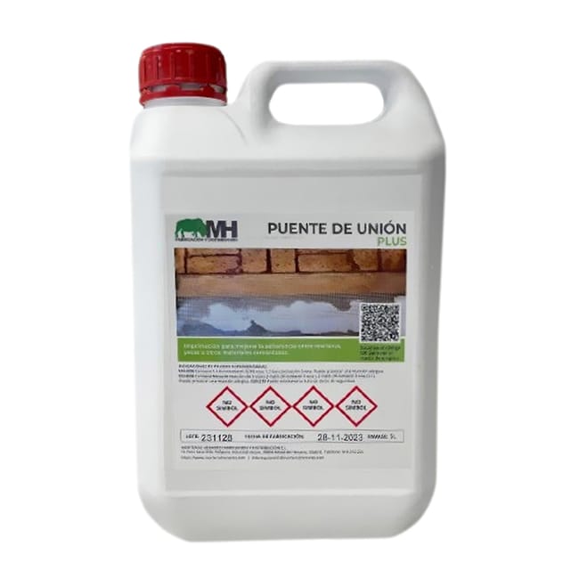 IMPRIMACIÓN DE ADHERENCIA PUENTE DE UNIÓN PLUS MORTEROS HENARES 5L - 1