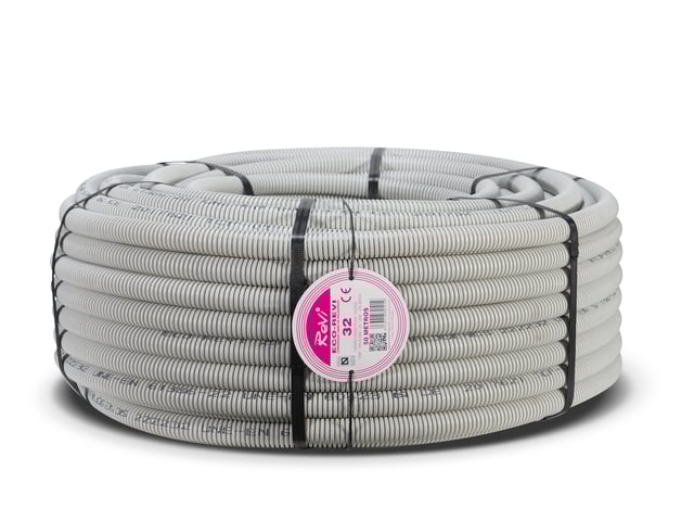 TUBO CORRUGADO LIBRE DE HALOGENOS GRIS 32MM 50M