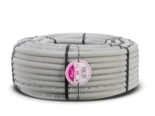 TUBO CORRUGADO LIBRE DE HALOGENOS GRIS 32MM 50M - 1