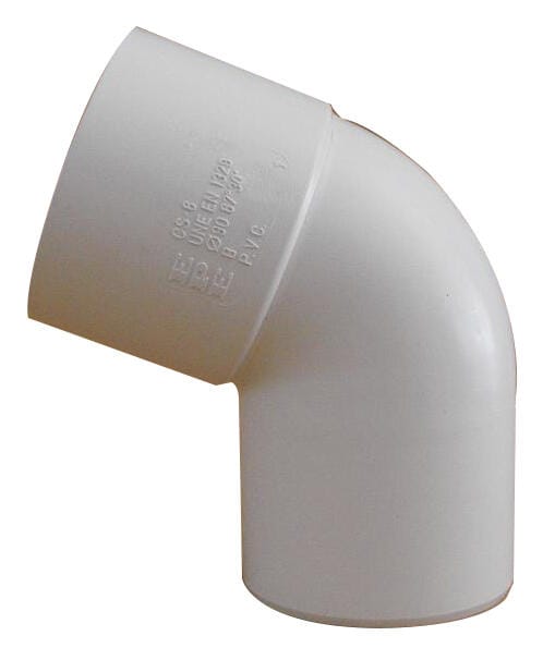 CODO 67º Ø90MM MACHO-HEMBRA BLANCO - 1
