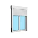 VENTANA ALUMINIO CORREDERA CON PERSIANA BLANCA 100X135CM - 3