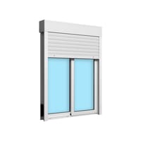 VENTANA ALUMINIO CORREDERA CON PERSIANA BLANCA 100X135CM - 3