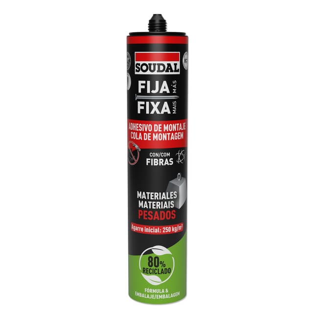 ADHESIVO  DE MONTAJE FIJA MÁS SOUDAL 350ML - 1