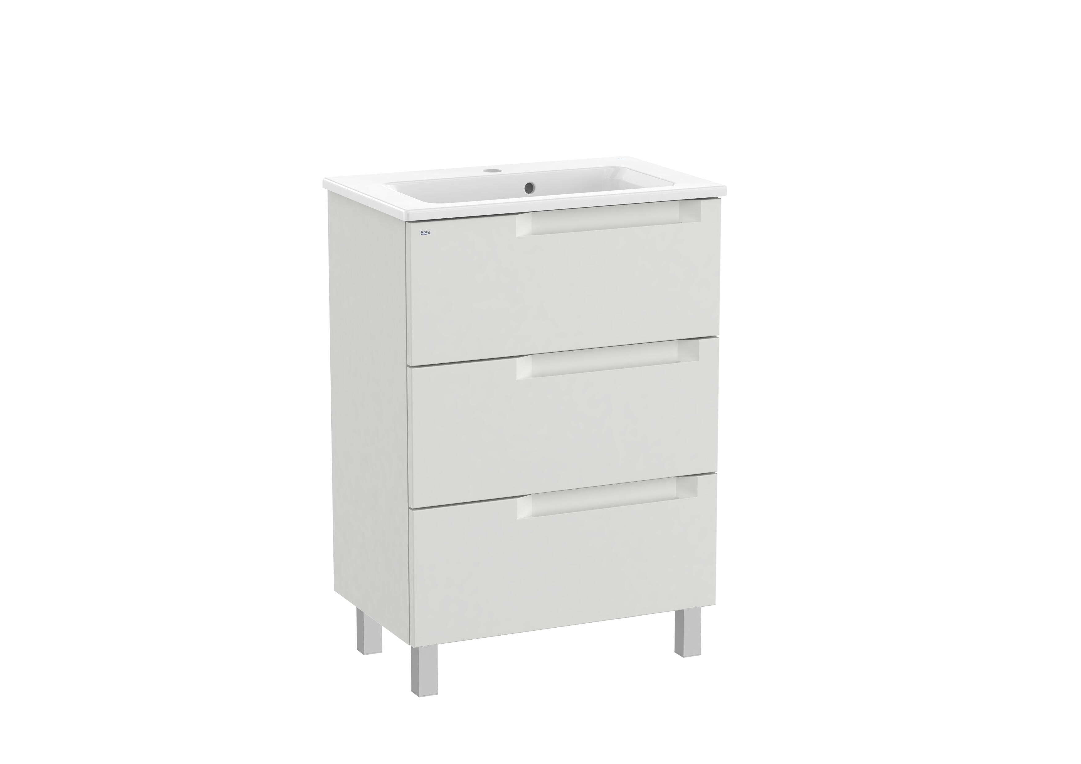 MUEBLE DE BAÑO CON LAVABO ROCA BORNEO GRIS CLARO 60.5X46CM - 2
