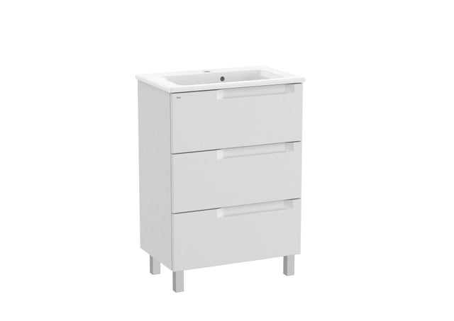 MUEBLE DE BAÑO CON LAVABO ROCA BORNEO GRIS CLARO 60.5X46CM