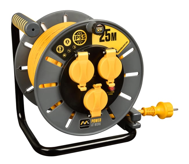 ENROLLACABLE EXTERIOR 3 TOMAS CABLE 3X1.5MM2 25 METROS IP55 - 1