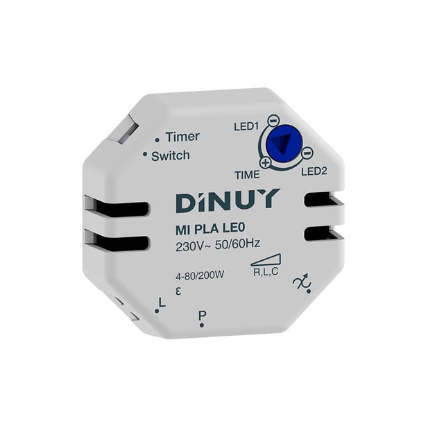 TEMPORIZADOR PARA CAJA DE MECANISMOS 2 HILOS 80W LED