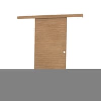 KIT RAIL + EMBELLECEDOR PUERTA CORREDERA ACABADO MELAMINA ROBLET - 1