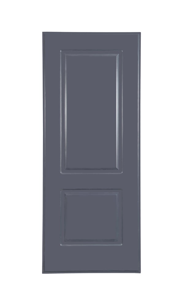 PANEL PUERTA ACORAZADA CARA EXTERIOR PVC GRIS 2 CUADROS