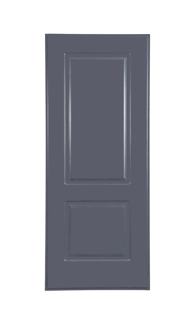 PANEL PUERTA ACORAZADA CARA EXTERIOR PVC GRIS 2 CUADROS