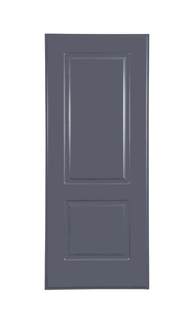 PANEL PUERTA ACORAZADA CARA EXTERIOR PVC GRIS 2 CUADROS - 1