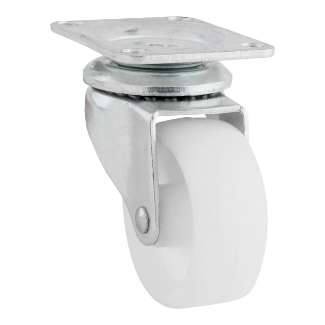RUEDA HERRAJES 60MM POLIPROPILENO. HASTA 60KG. LLANTA ACERO