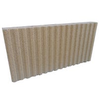 BALDOSA CORONACION RANURADA CREMA 40X20X4 CM - 1