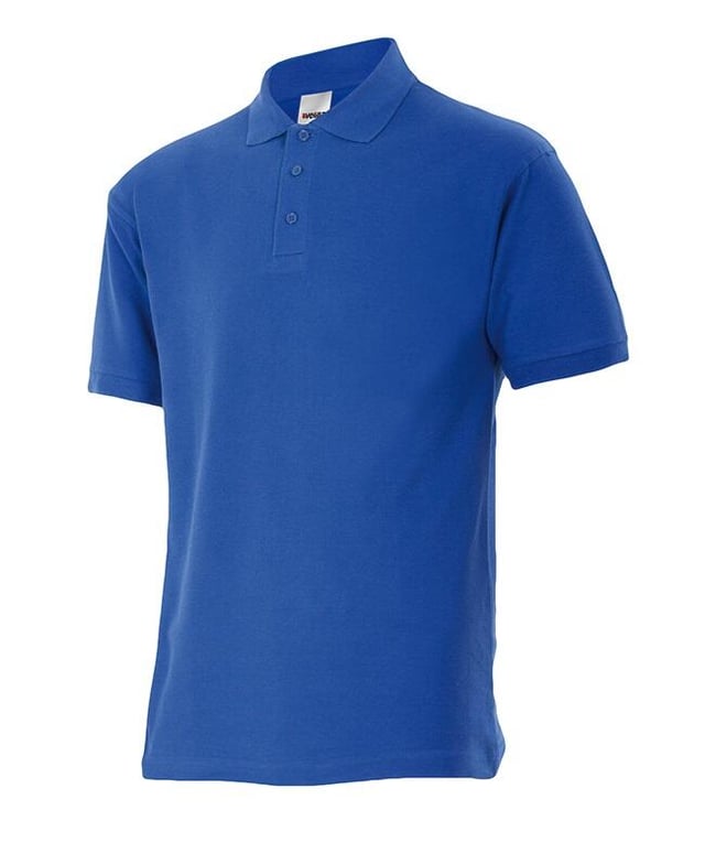 POLO MANGA CORTA AZUL MEDIO TALLA M