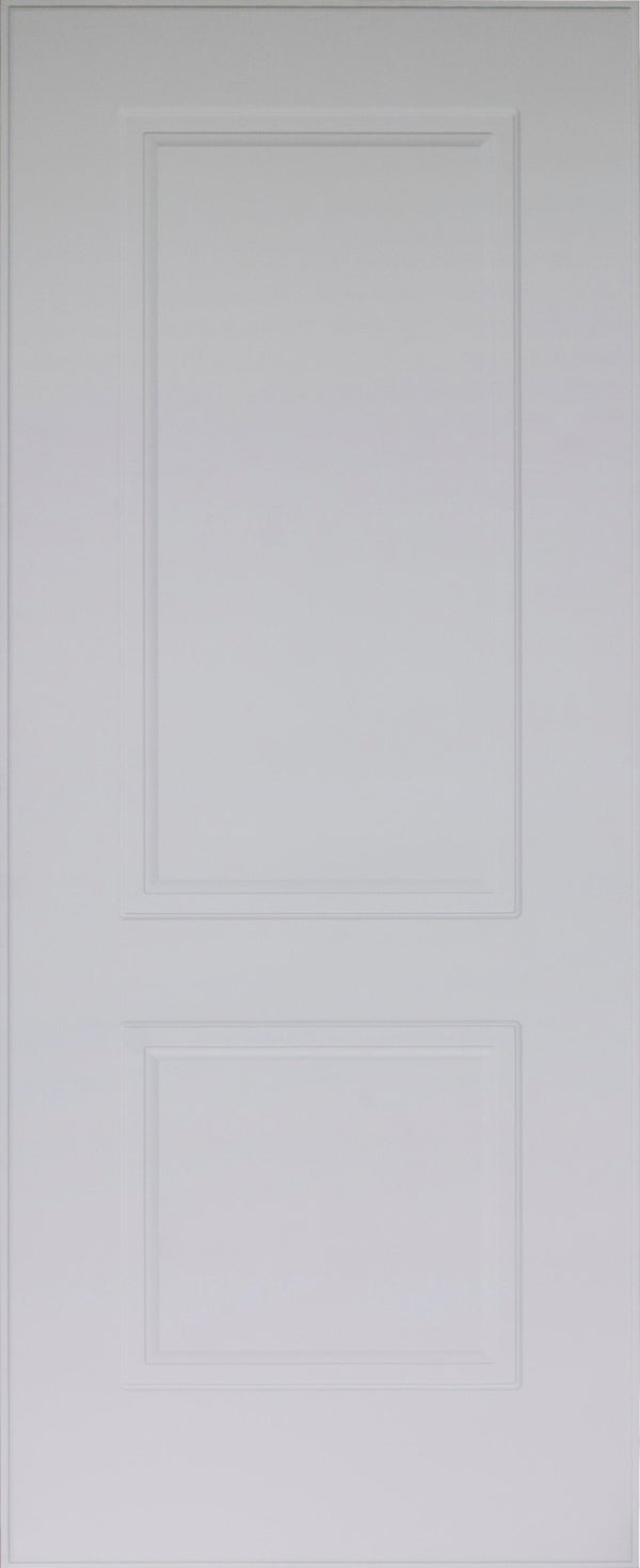 PANEL PUERTA ACORAZADA CARA EXTERIOR PVC BLANCO 2 CUADROS