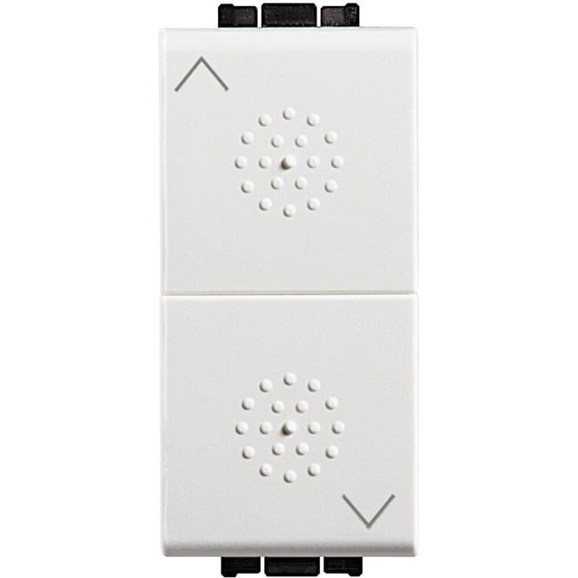 DOBLE CONMUTADOR PERSIANA SERIE LIVING BLANCO - 1