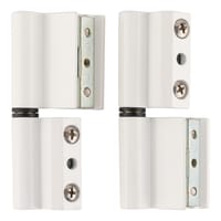 BISAGRA PARA VENTANA ALUMINIO PERFIL EUROPEO BLANCA. 2 UDS - 1