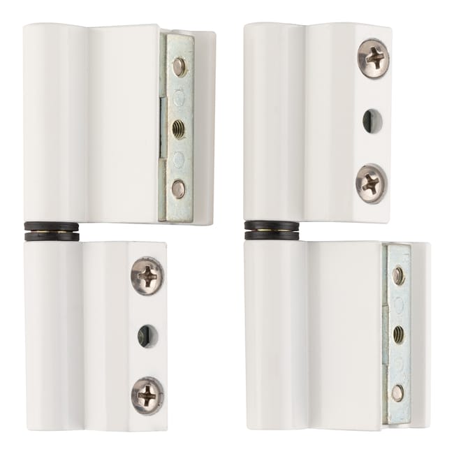 BISAGRA PARA VENTANA ALUMINIO PERFIL EUROPEO BLANCA. 2 UDS - 1