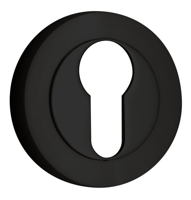 ESCUDO BOCALLAVE REDONDO NEGRO - 1