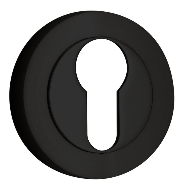 ESCUDO BOCALLAVE REDONDO NEGRO