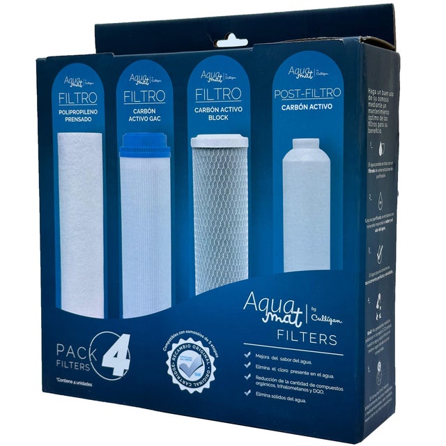 PACK 3 FILTROS + POSTFILTRO CARBON ACTIVO