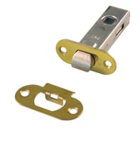 PICAPORTE TUBULAR 45  MM. CANTO REDONDO  LATON AMIG - 1