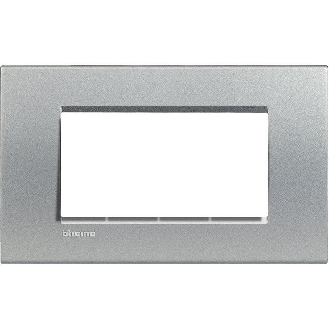 MARCO 4 MODULOS CAJA RECTANGULAR SERIE LIVING ALUMINIO