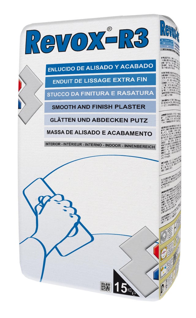 PLASTE EN POLVO CAPA FINA ACABADO REVOX R-3 8H 15KG
