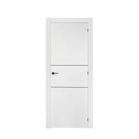 PUERTA INTERIOR EN BLOCK LACADA BLANCA NEGRA VT2 70,5 CM DERECHA - 1