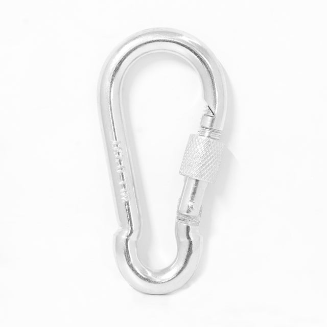 MOSQUETON ACERO GALVANIZADO CON VIROLA 10MM. 2 UDS