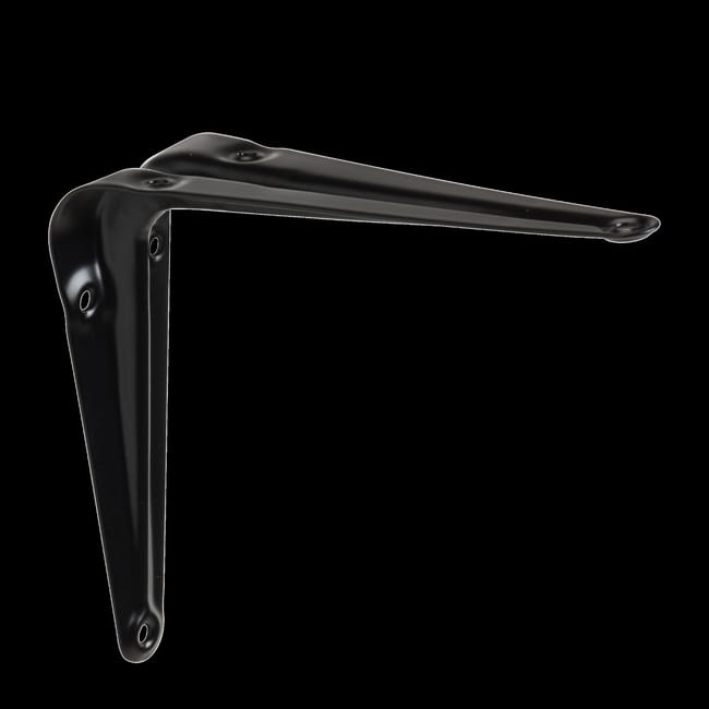 ESCUADRA PALOMILLA CON NERVIO NEGRA  100  X 125  MM - 1