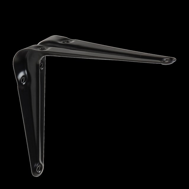 ESCUADRA PALOMILLA CON NERVIO NEGRA  100  X 125  MM