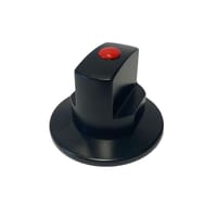 MANDO REDONDO Y ESCUDO PARA VÁLVULA MULTICAPA NEGRO - 1