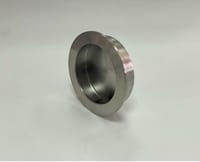TIRADOR REDONDO ENCASTRAR ACERO INOX PARA PUERTA CORREDERA  - 1