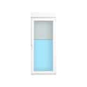 BALCONERA PVC ABATIBLE CON PERSIANA BLANCA 90X218CM DERECHA - 1