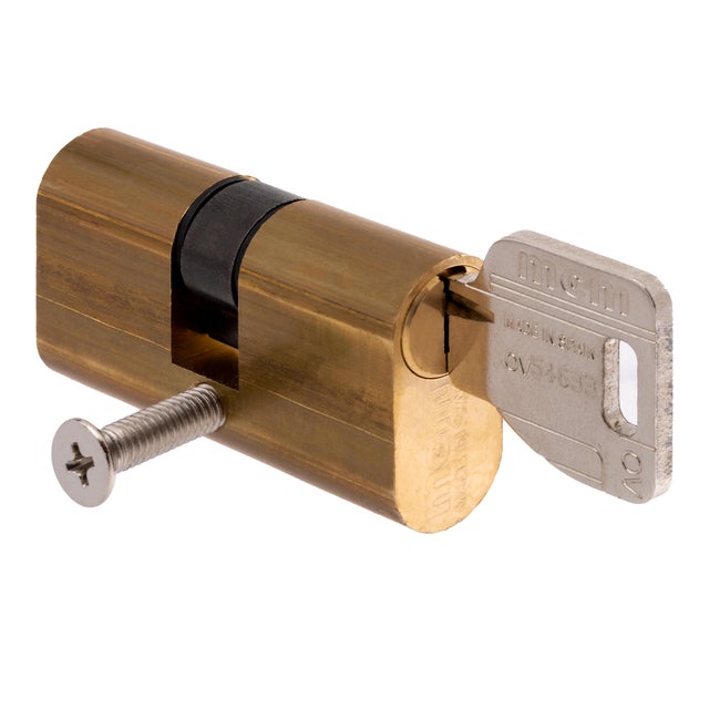 CILINDRO BOMBIN OVALADO 26.5 X 26.5  MM. SERRETA LATON