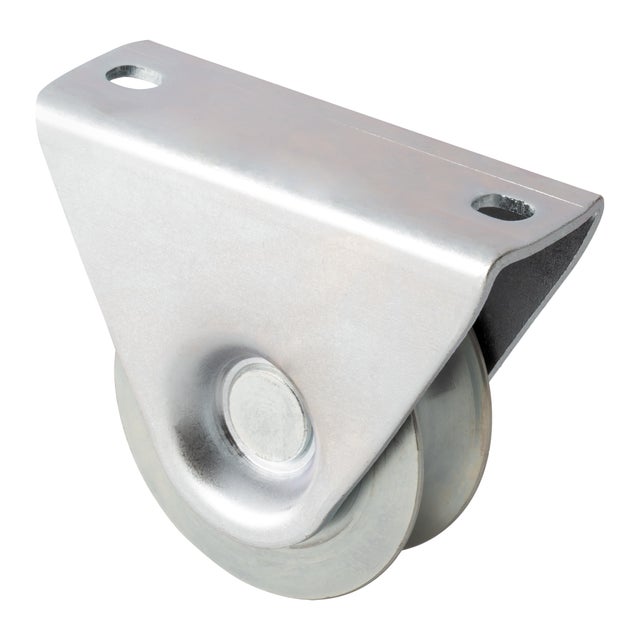 RUEDA PUERTA CORREDERA  80MM. SOPORTE SOBREPONER PARA PERFIL U 20 MM