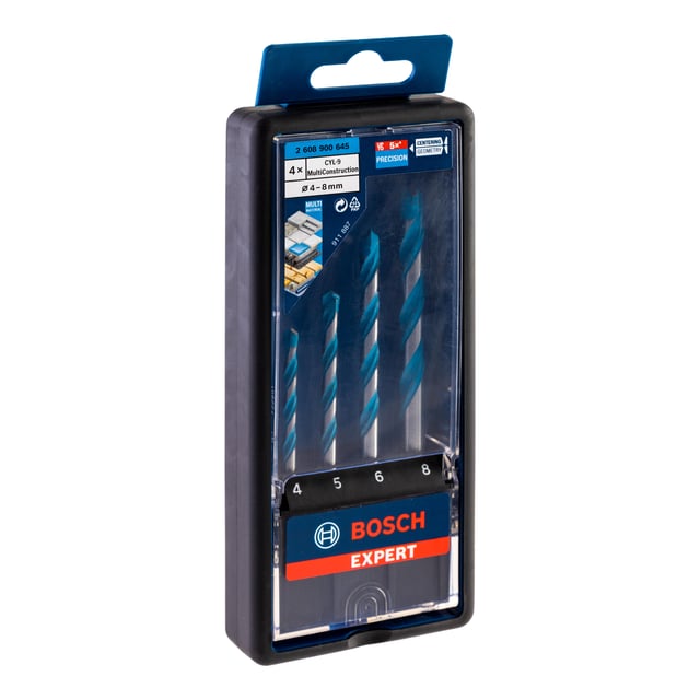 JUEGO 4 BROCAS MULTIMATERIAL 4 A 8 MM CYL-9 BOSCH