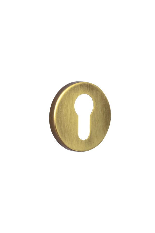 ESCUDO BOCALLAVE ALUMINIO BRONCE INGLÉS