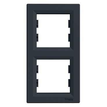 MARCO DOBLE VERTICAL SERIE ASFORA ANTRACITA - 1