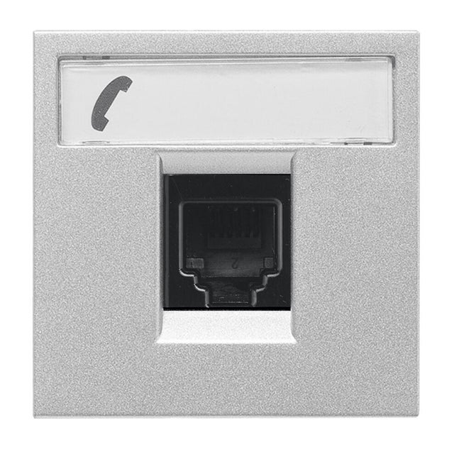 TOMA TELEFONO SERIE ZENIT PLATA