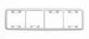 MARCO CUADRUPLE SERIE SIMON 31 BLANCO - 1