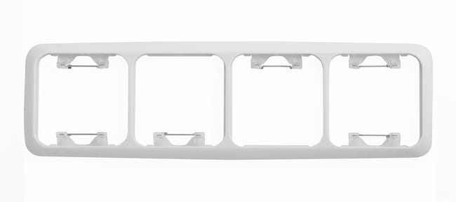 MARCO CUADRUPLE SERIE SIMON 31 BLANCO - 1