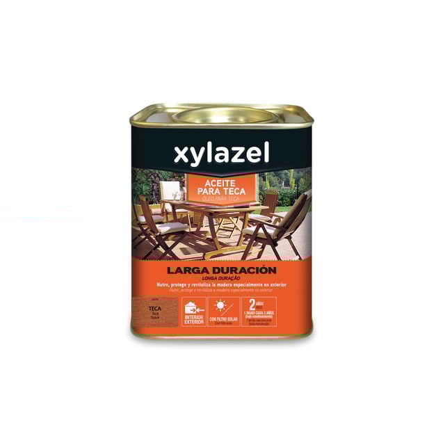 ACEITE PARA TECA LARGA DURACIÓN XYLAZEL 5L TECA