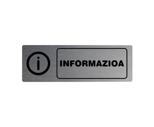 PLACA INFORMATIVA INFORMAZIOA 23 CM